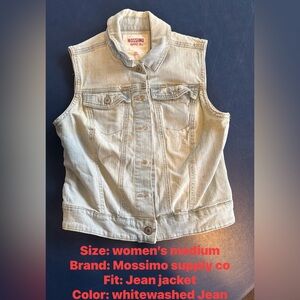 Mossimo Supply Co. Light Blue Sleeveless Denim Vest